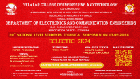 ECLECTIC 2K24 National Level Technical Symposium Poster